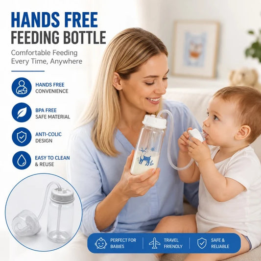 250ml Hands Free Baby Feeding Bottle | Self Feeding Milk Bottle for Babies & Toddlers