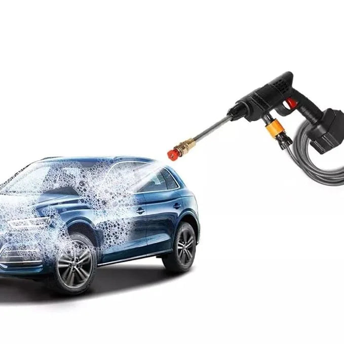 Wireless Pressure Washer Gun (Double Battery) โ 48V High Power Water Spray Gun for Car, Bike & Home Cleaning