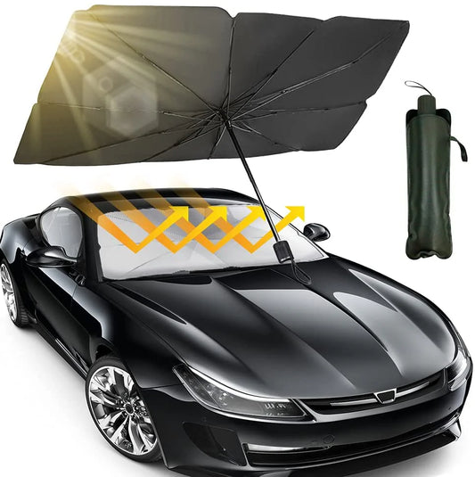 Car Sunshade Umbrella – Windshield UV Protector for Interior Cooling & Sun Protection