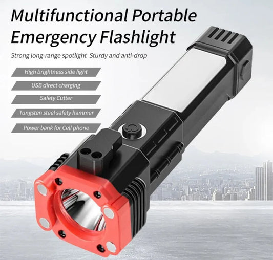 High Power LED Torch with Built in Mobile Charger