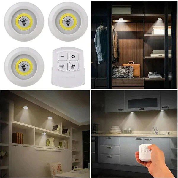 tap LED light with remote control