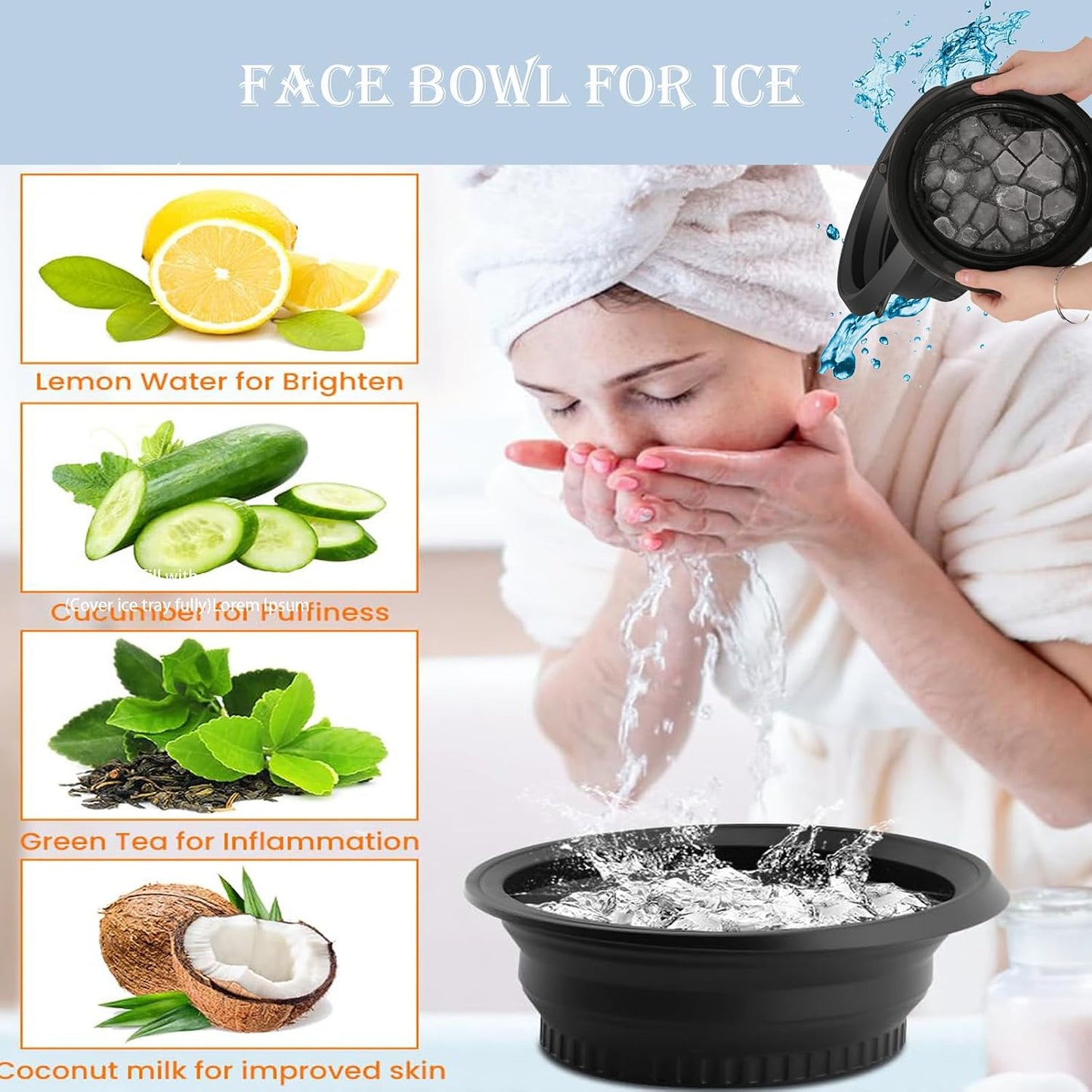 Silicone Ice Face Bowl