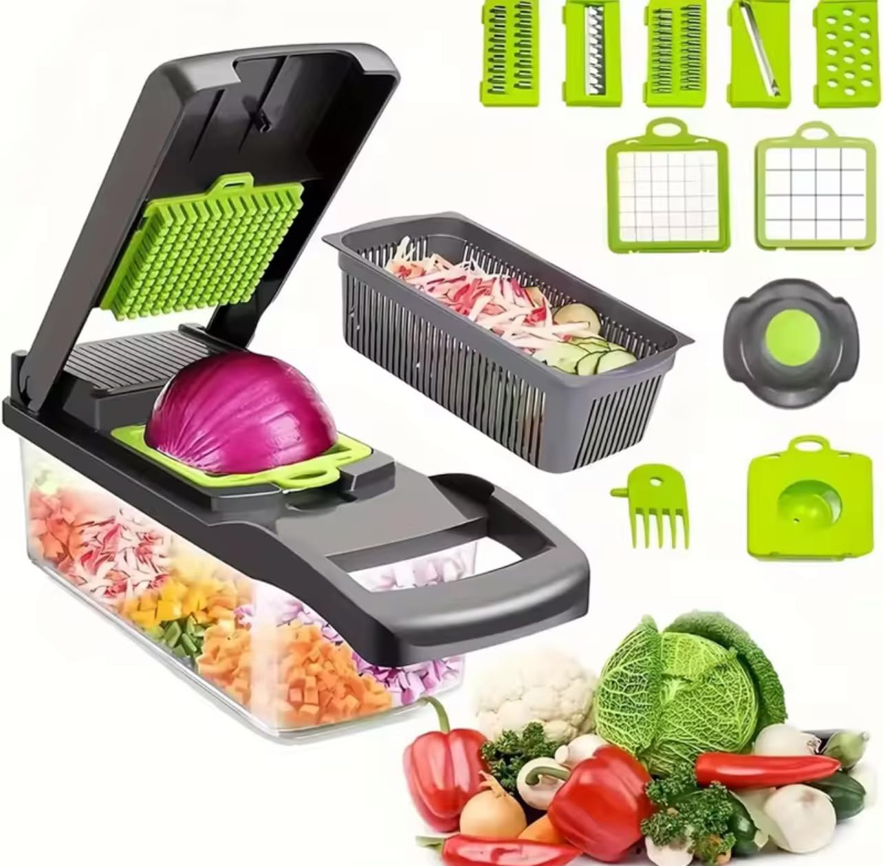 16 Pieces Vegetable Slicer