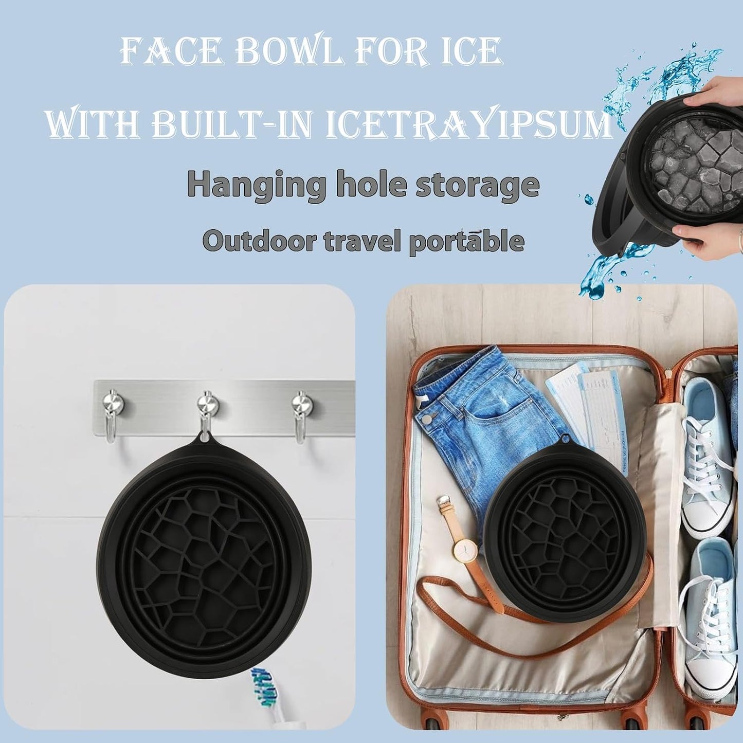 Silicone Ice Face Bowl