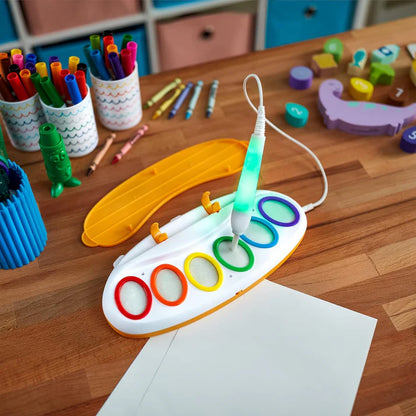 Magical Paint Brush Coloring Kit for Kids – Mess Free Magic Drawing Set with Color Recognition & Special Paper