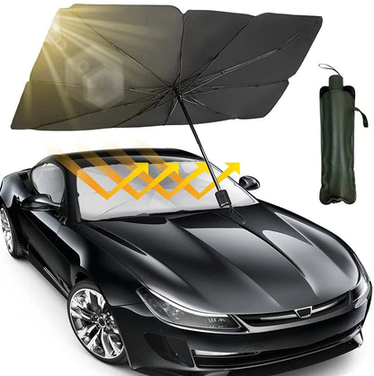 Car Sunshade Umbrella – Windshield UV Protector for Interior Cooling & Sun Protection