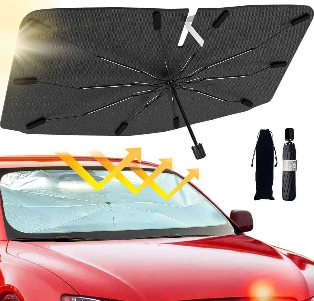 Car Sunshade Umbrella – Windshield UV Protector for Interior Cooling & Sun Protection