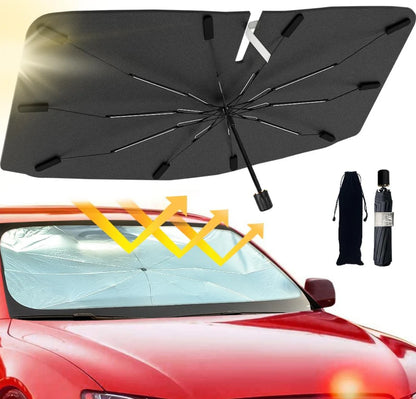 Car Sunshade Umbrella – Windshield UV Protector for Interior Cooling & Sun Protection